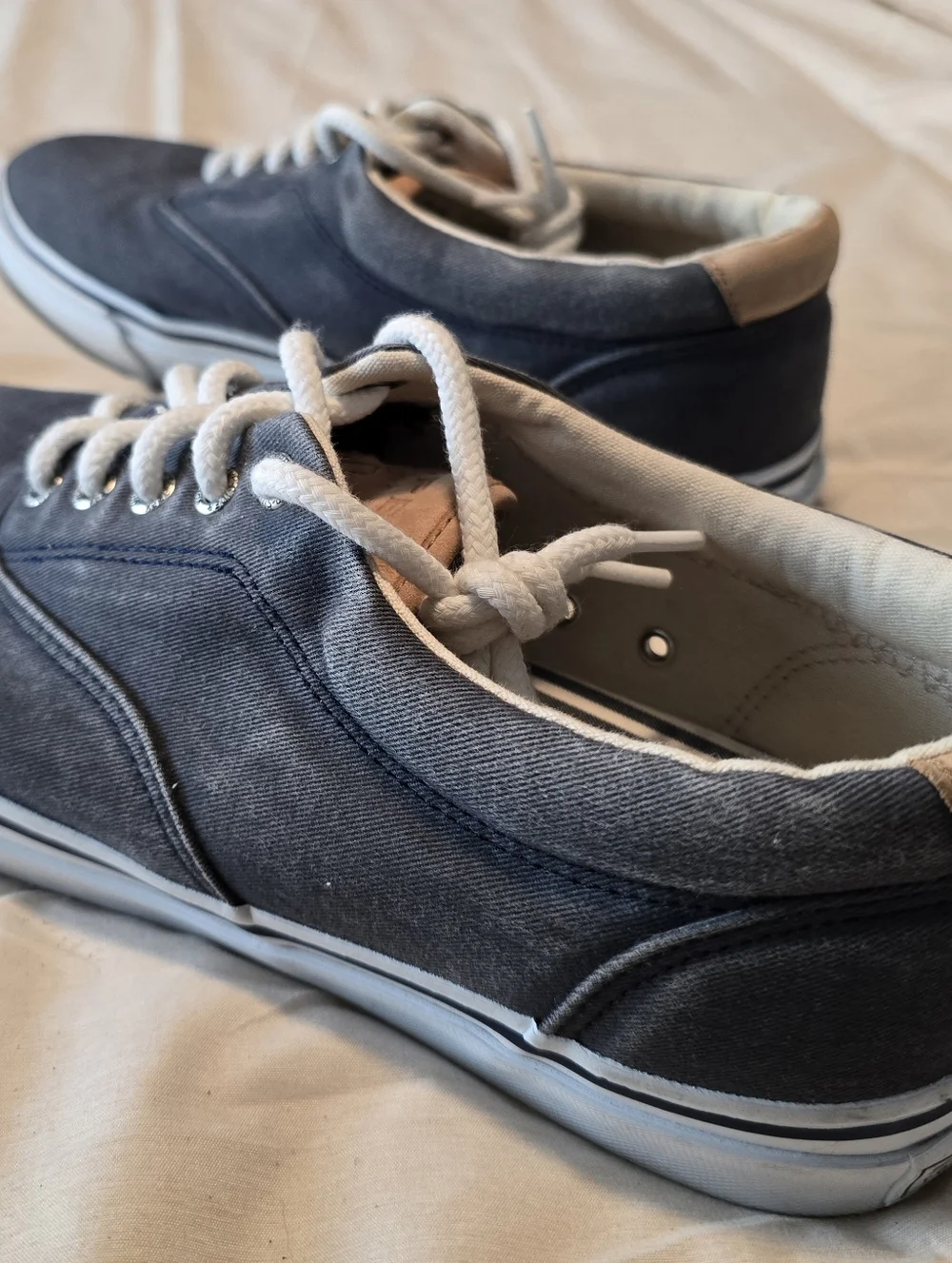 Sperry Striper II CVO Sneaker In Gray - Foot Support - Preloved Cond US M 9.5